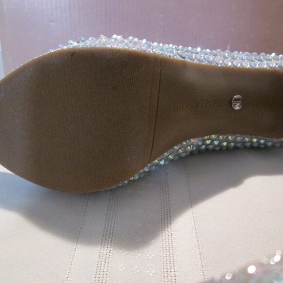 Sexy Holiday Thalia Sodi Landon Embellished Silver Lurex 11M - Picture 8 of 9